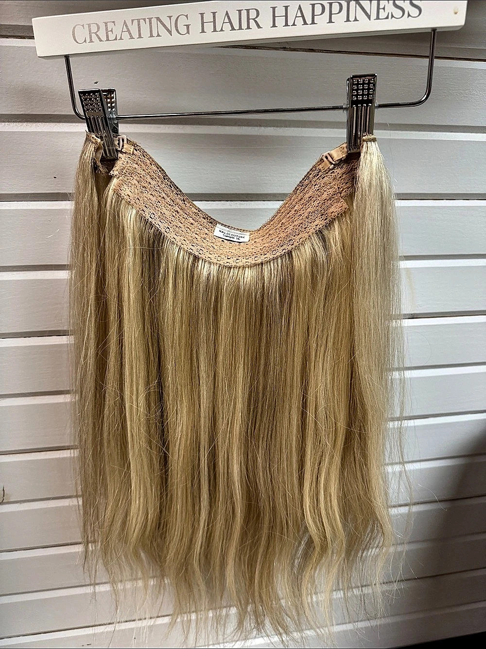 Halo Couture Sample 116 Blonde Hair Extension Sample Like New